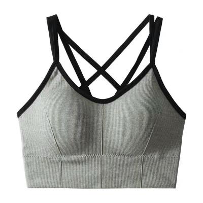 China QUICK DRY New Design Seamless Wrapped Chest Sports Bra Tank Top Fitness Vest Tube Underwear Top Comfortable Bra for sale