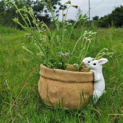 China Durable Animal Flower Pot Planter MgO2 Indoor Outdoor Cute Flower Pot for sale