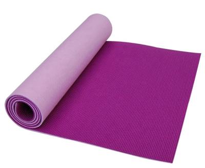 China Customized Comfortable Non Slip Exercise Yoga Mat Double Layer High Density PVC Yoga Mat for sale