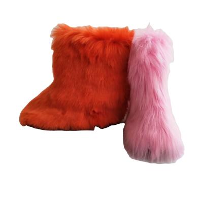 China Breathable Britain Winter Shoes Mens Snow Boots Luxury Faux Fur Winter Boots For Women for sale