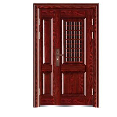 China India Front Entry Door Wood Main Color Of Kerala Style Modern Hot Sale Security Door Iron Door Prices for sale