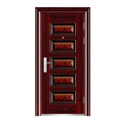 China Modern high quality custom interior metal security steel residential door for sale