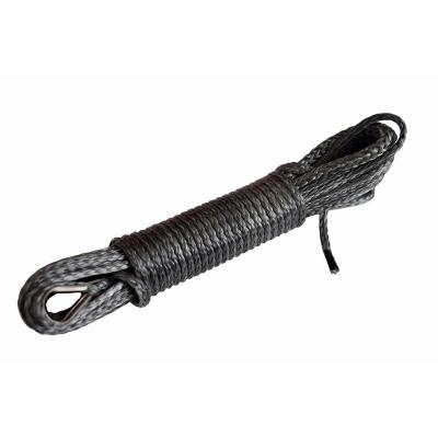 China (jinli rope) synthetic winch rope with protective sleeve for offroad truck boat 4wd customized size for sale