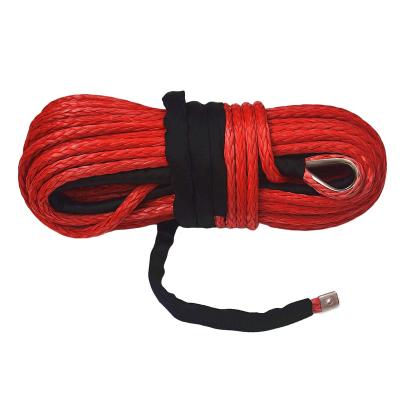 China (jinli rope) strongest synthetic winch line for 4x4 jeep / suv offroad winch customized size for sale