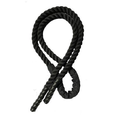 China Commercial Use Battle Ropes Factory Custom Black 15m For Sale OEM Dacron 1.5" 50" Poly for sale