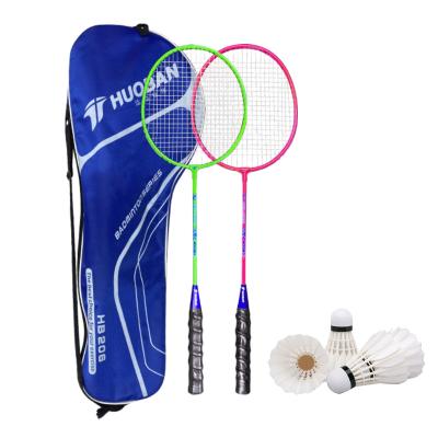 China Eastic & Loki Cheap Factory Hot Selling Durable Steel Badminton Rackets Set With 6 Badminton for sale