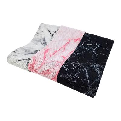 China Hot Selling Wholesale Marble Polyester Fabric Amazon Resistance Bands Printing Cloth Hip Resistance Band for sale