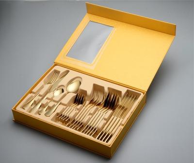 China Sustainable slim size features flatware set for sale