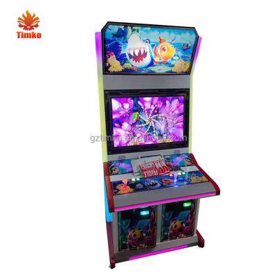 China Metal + Acrylic / Customize Wholesale Price New Deluxe Fish Tables Arcade Game 10 Seater Fish Hunter Buffalo Thunder 86 Inch Big Screen Game Machine for sale