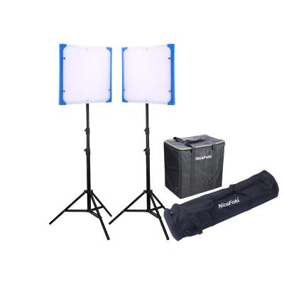 China CPT 3200-6500K KT-SL308 (SL-1000AIII) NiceFoto 50W LED Video Light Kit Bicolor CRI 3200-6500K 95 LED Panel Studio Photography for sale