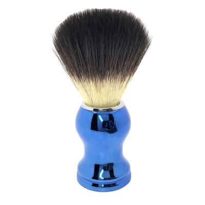 China Shaving Brush Men's Grooming Kit Colorful Plastic Handle Shaving Brush Synthetic Hair for sale