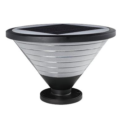 China Yard Garden LED Lighting Outdoor Coarse Grain Solar Horn Pillar Lighting Light for sale