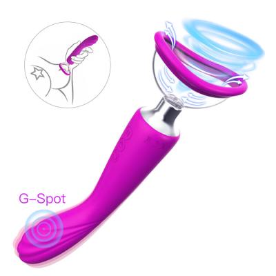 China Silicone+ABS 3 in 1 Automatic Cat 7 Spot Nipple Sucker Women Stimulation Female Sex Toys Vibrating Clitoris G Sucking Vibrator for sale