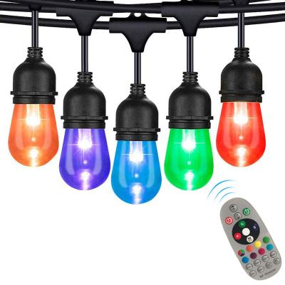 China Steady Top And Patio For Holiday Glitter LED RGBW S14 Lights Remote Control for sale