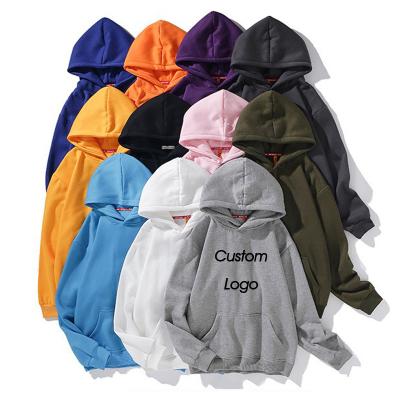 China Anti-Shrink 100% Cotton Black High Quality Blank Custom Embroidery Bulk Men's Hoodies For Men Graphic Streetwear Pullover Hoodie Set for sale