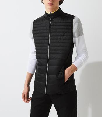 China QUICK DRY Winter Sports Mans Quilted Reversible Vest Customized Color Outer Wear Turtleneck Regular Vest for sale