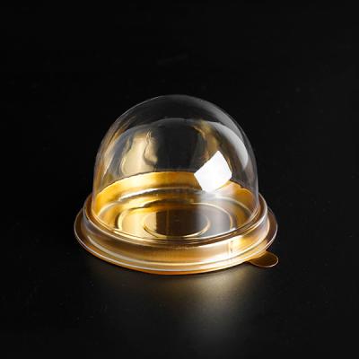 China Clear Disposable Round Shape PET Plastic Dome Cake Container Packaging for sale