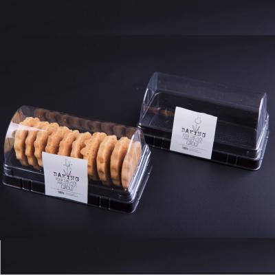 China Disposable Cake Boxes Disposable Packaging Plastic Sushi Food Tray For Cookie Tray for sale