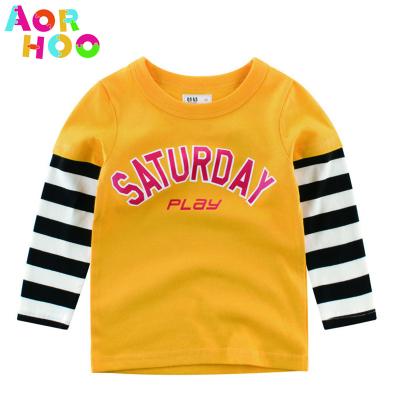 China Custom Printed Aorhoo Kids 100% Premium Cotton Screen Printing Anti Shrink School Uniform T-Shirt for sale