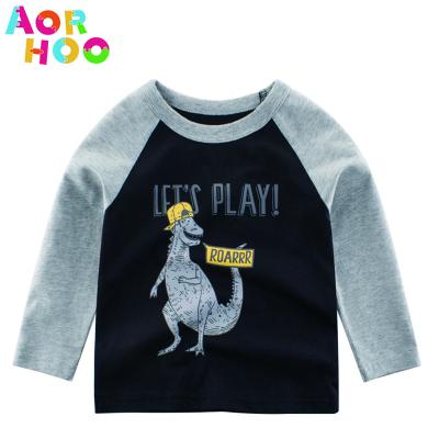 China Aorhoo Logo Customize Blank Plain Anti-Shrink T-Shirt For Kids Fashion Tee Kids Plain T-shirts 100% Cotton for sale