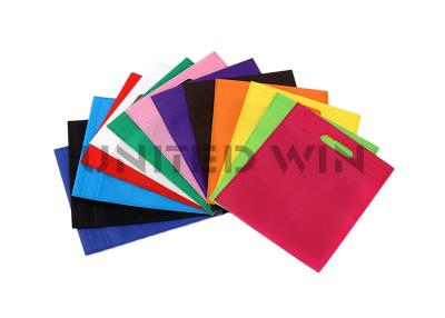 China Ultrasonic Flat Non Woven Bags Eco Friendly Customize Reusable D Cut Bag for sale