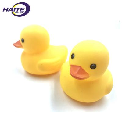 China Bath Toy Silicone Promotion Vinyl Teethe Rubber Duck Toy For Baby for sale