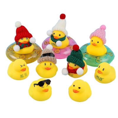 China Toy Plastic Weighted Floating Rubber dabbling sounding squeezes Duck Customized Yellow Bath Duck for promotional wholesale rubber ducks for sale