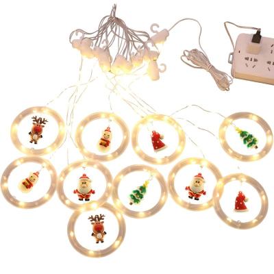 China Xmas Element Christmas Lights Room Decor Window Decoration LED Pendant Lights Wishing Ball Ice Cream Bar Lights String for sale