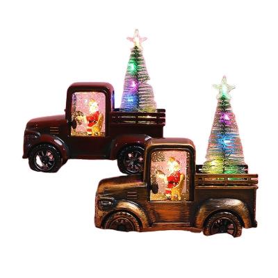 China 3 Style Christmas Decorations Christmas Tractor Ornaments Flood Small Lantern Kerosene Lamp Christmas Gifts for sale