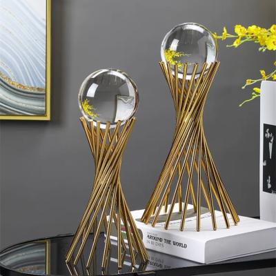 China Modern High End Luxury Crystal Ball Light Northern Europe Creative Wind Home Decorations for sale