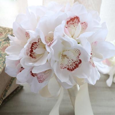 China More Realistic High Quality Living Room Main Decoration Central Institute of Statistics Wind Flower Immortal Cymbidium 6 Whelan Flower Cymbidium for sale