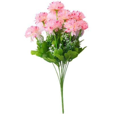 China Simulation Transient Plastic Green Value Chrysanthemum Flower Decoration Simulation Plant Fake Chrysanthemum Ornaments for sale