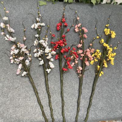 China Wintersweet tree flower living room garden plant decoration transitional fake wedding ornaments decoration scene layout simulation for sale