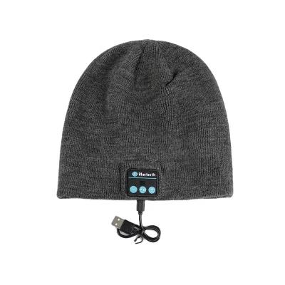 China COMMON Warm Autumn Winter Headphones Music Style Warm Hat Knit Hat for sale