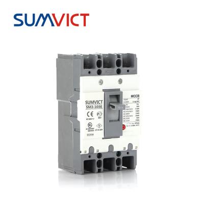 China SM3-103E 3 Pole Plastic Molded Case Circuit Breaker 100 Best MCCB Circuit Breaker 100A 3Poles Amp 100 amp mccb price for sale