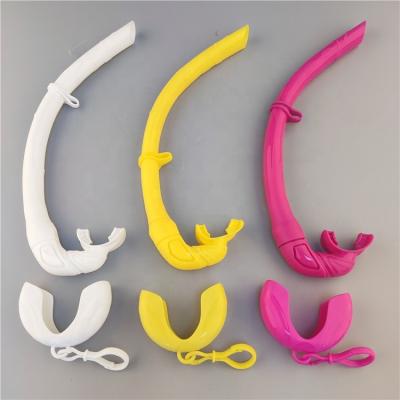 China 100% Wet Swimming Snorkeling Snail Snorkel Hard Shell Silicone Snorkeling Swimming Snorkeling Breathe Classic J Tube Snorkel Tube For Adults for sale