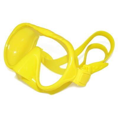 China diving mask low volume silicone mask tempered glass lens liquid scuba goggles adult size for sale