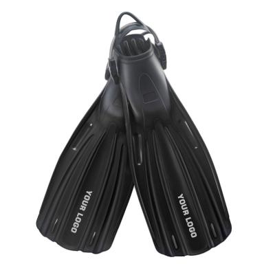 China Spring Open Strap TPR Steel Rubber PP Long Scuba Diving Heel Free Fins With Big Foot Pocket Match Diving Boots for sale