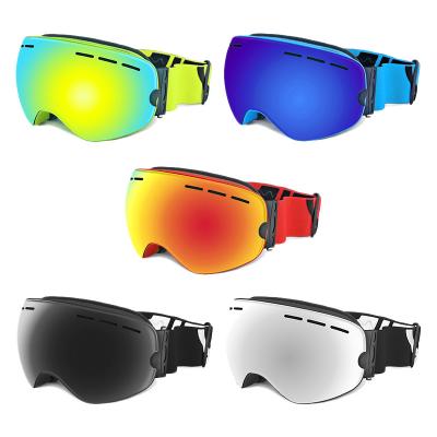 China SKI Double 2 Layers Anti-fogging UV Spherical Mirror Coated Lens Snow Sport Ski Goggles for sale