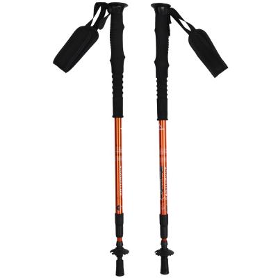 China PP+ EVA Best double choice tungsten steel aluminum aluminum design 6061/7075 new increasing poles for gluing telescoping trekking pole for sale