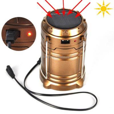 China On/Off (Super Bright Outdoor Rechargeable Butt-On Solar Powered Led Camping Lanterns for sale