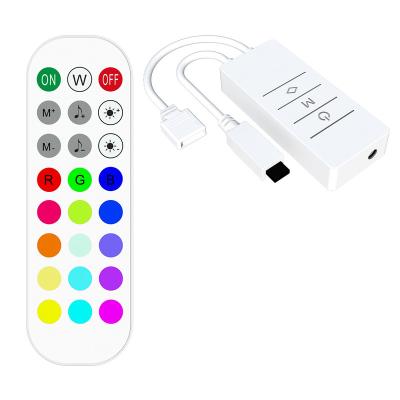 China Residential Tuya smart LED Strip light Kit 12V 5050 2835 5M 10M 24key ir remote wifi Alexa Voice Control rgb rgbw wifi smart led strip light for sale