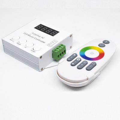 China 20 Pixel Strip Light Music Control TQ-X2 Dream Color WS2811 WS2812B 1903 6803 SPI Colorful X2 LED Music Controller with RF Remote for sale