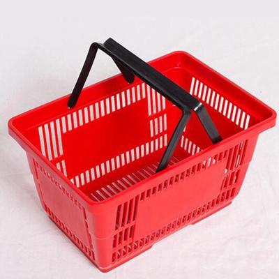 China supermarket plastic basket hand store shopping basket for sale