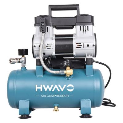 China 2800rpm 220v 10L 1000W Mini Silence Oil Free Portable Oil Free Air Compressor for Paint and Pneumatic Tools for sale