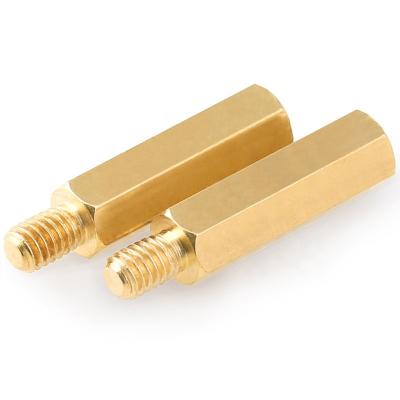 China ZINC Brass Standoff Brass Pins Female To Brass Hex Standoff Female For PCB Board for sale