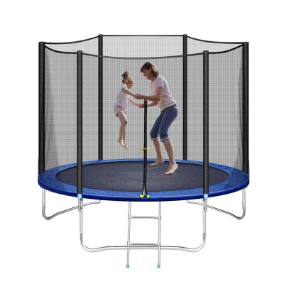 China With Protective Net Adults 10ft Trampolines With Safety Fence Net Spring Pad Outdoor Round Combo Bounce Jump Trampoline Fitness Equipment for sale