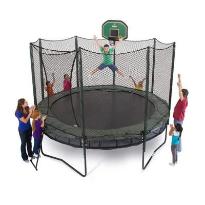 China With Small Large AirBound Safety Net Fence Trampoline Kids Trampoline Outdoor Bungee Jumping Net Backyard Protector for sale