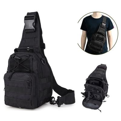 China Waterproof Sports Waterproof Bag Cross Army Chest Body Shoulder Sling Tactical Backpack To Increase Mount Recycling for sale