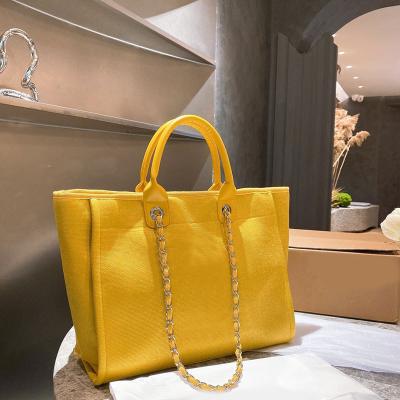 China Famous Brands Designer Handbag Canvas Material Waterproof Luxury Large Beach Bag for sale